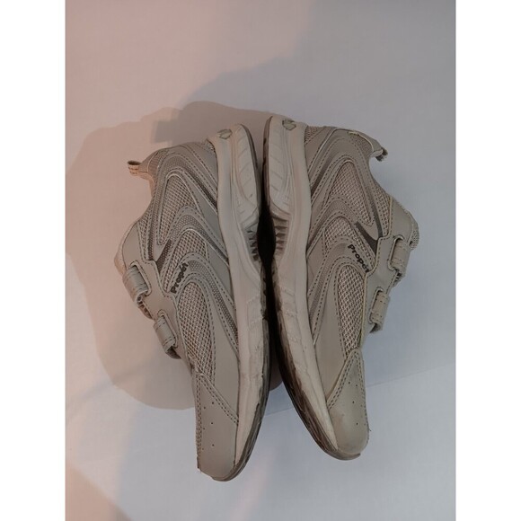 Propet Beige Double Strap Comfort Athletic Shock Absorbing Tennis Shoe - Picture 4 of 16